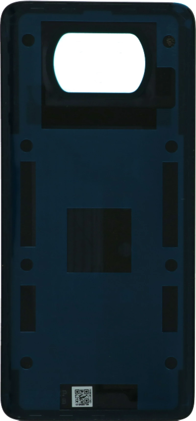 XIAOMI Poco X3 - Battery cover + Adhesive Black Original SP69637BK-1 20066