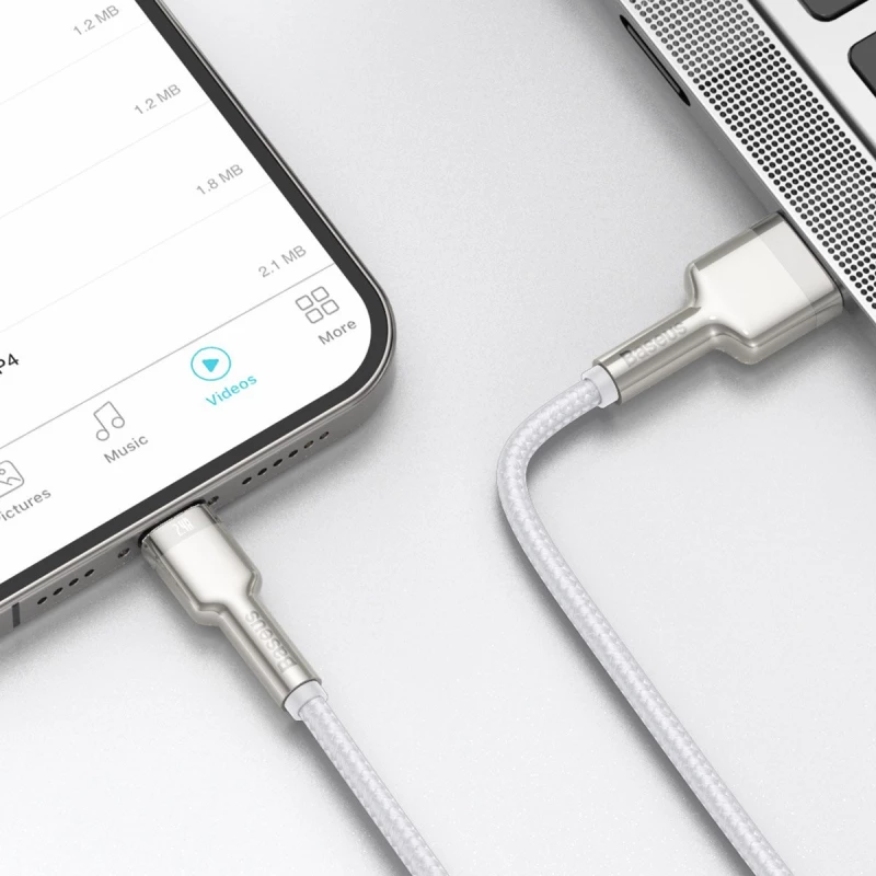 Baseus USB cable for Lightning Baseus Cafule, 2.4A, 1m (white) 025089