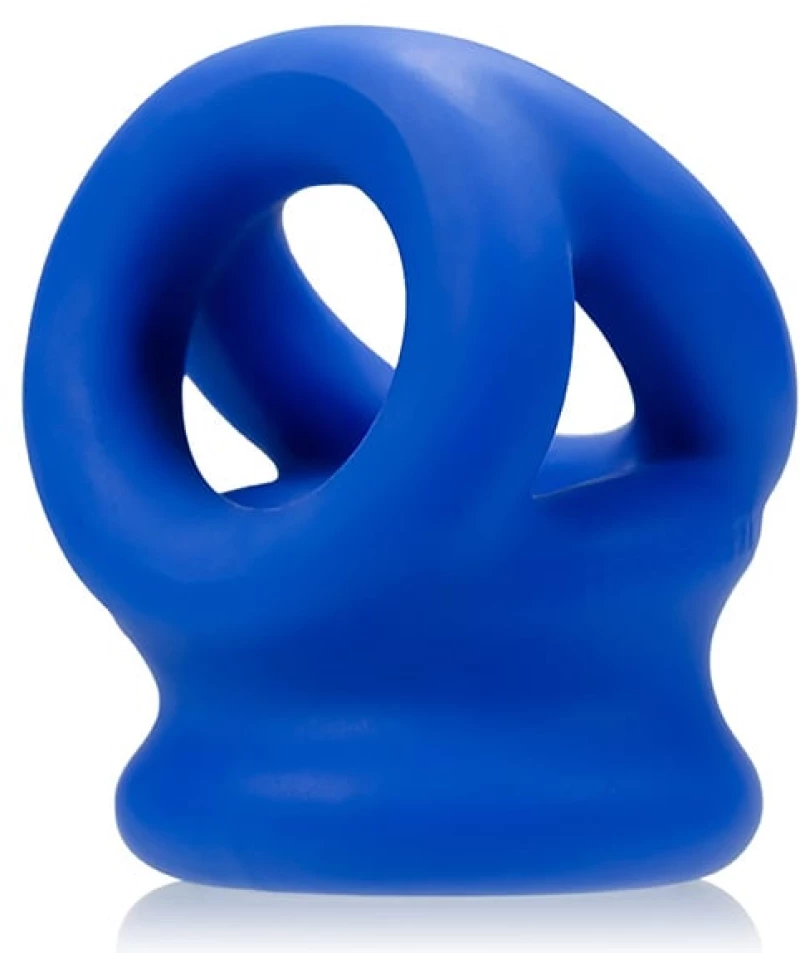 Oxballs Tri-Squeeze Cocksling Ballstretcher Blue OS