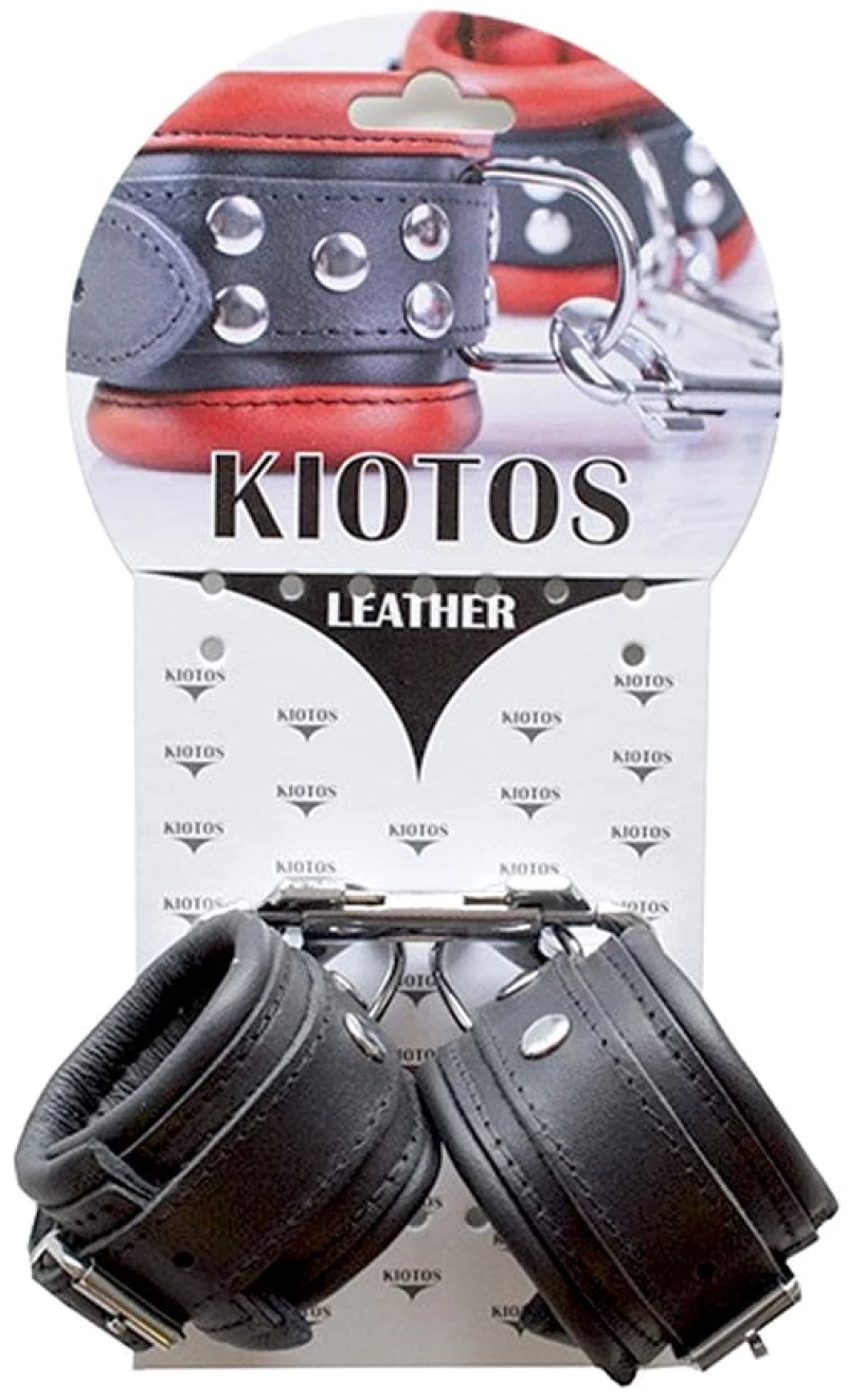 Leather Handcuffs Black - 5 cm