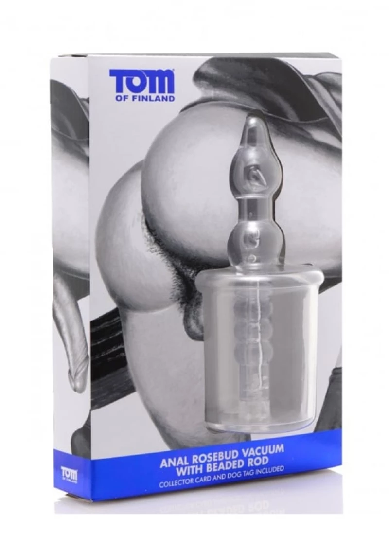 Πρωκτικές μπίλιες Rosebud Vacuum with Beaded Rod -Tom of Finland