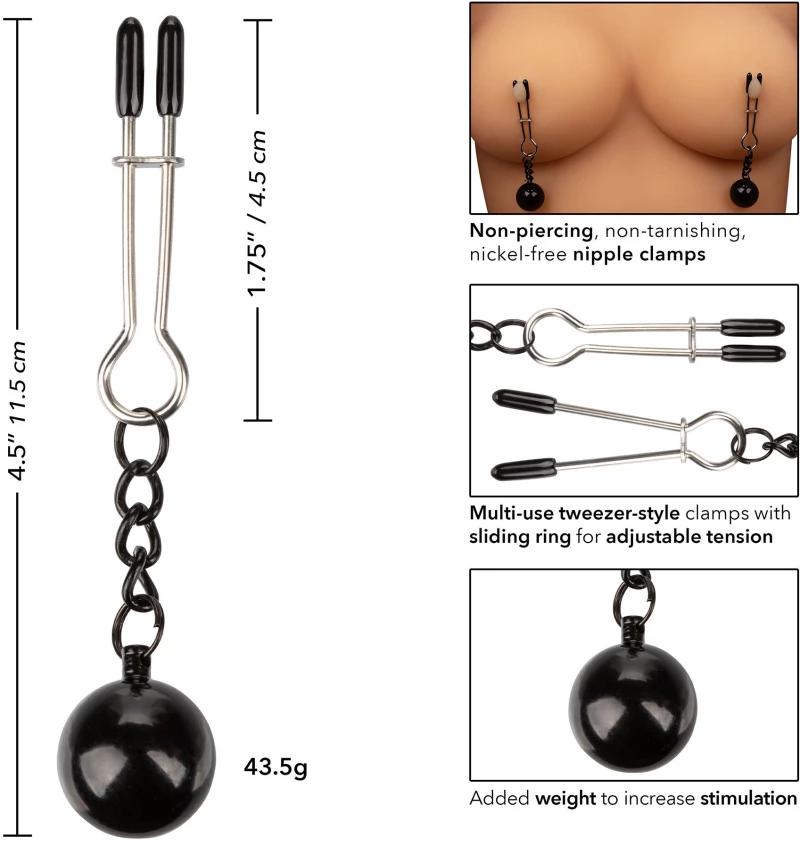 Weighted Tweezer NippleClamps