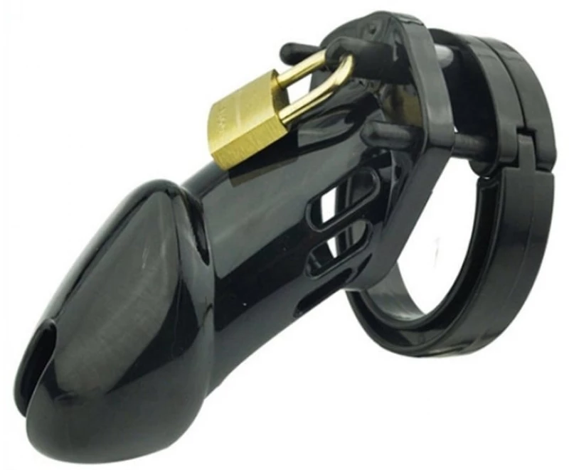 Black chastity cage