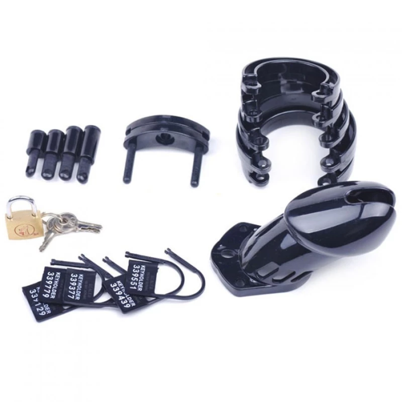 Black chastity cage