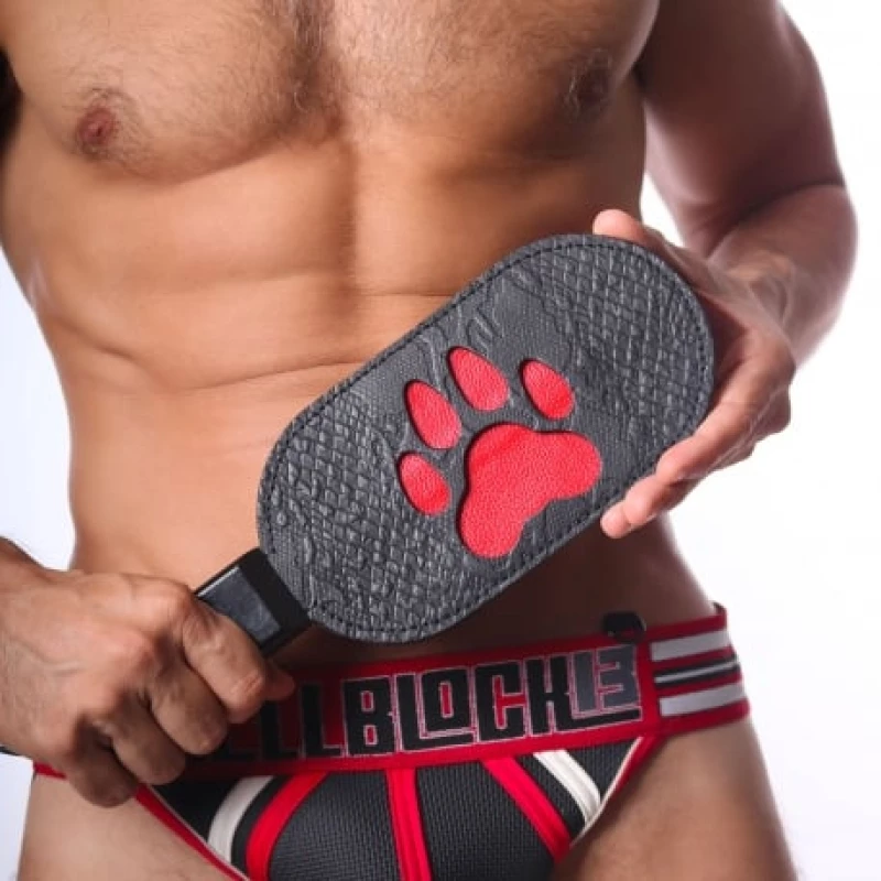 PUPPY PAW LEATHER PADDLE