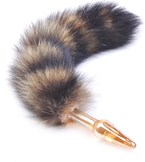 Glass Buttplug Fox Tail Small