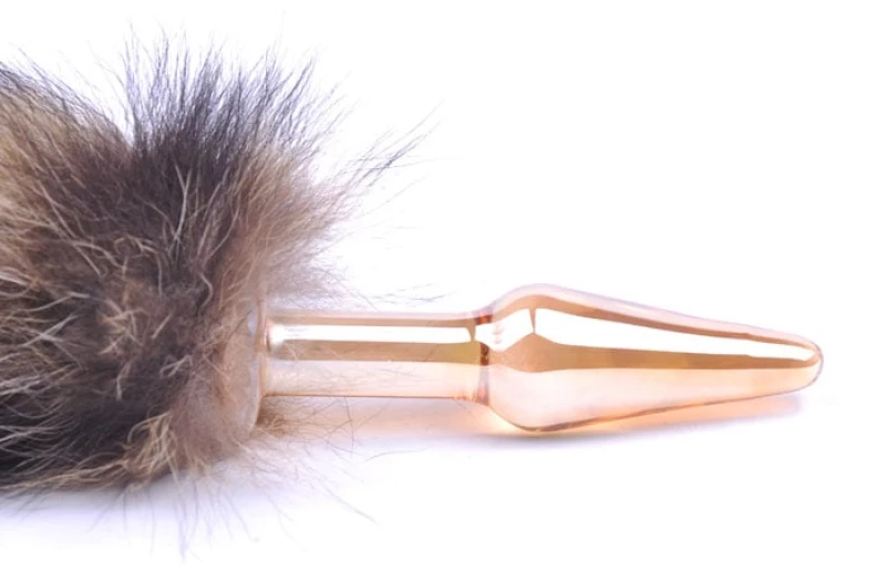 Glass Buttplug Fox Tail Small
