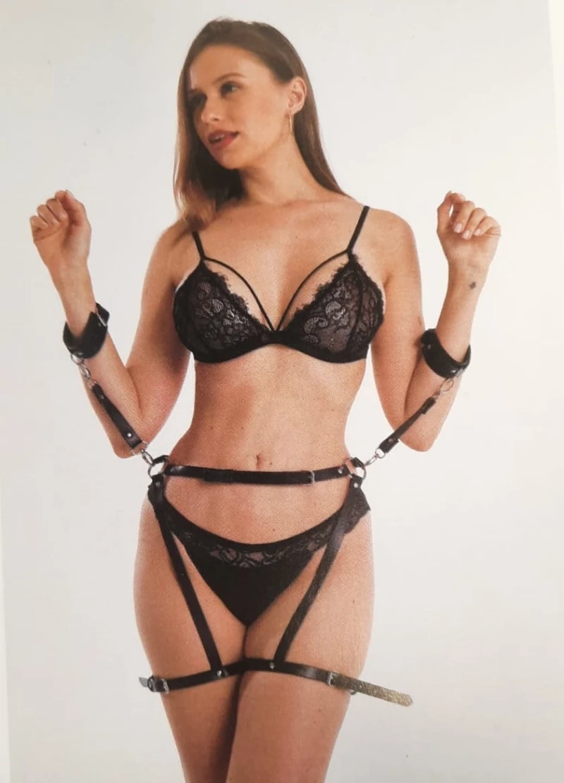 Belt&Handcuffs  Harness  System Eco Leather