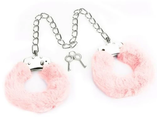 Pink Fluffy Leg Cuffs