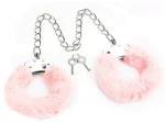 Pink Fluffy Leg Cuffs