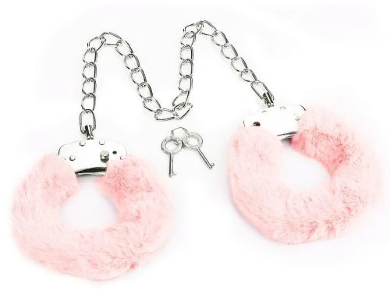 Pink Fluffy Leg Cuffs