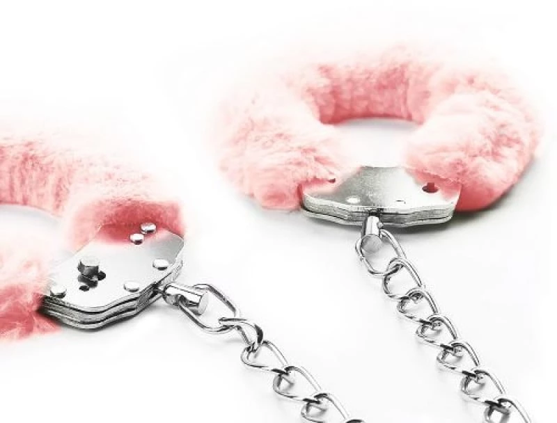 Pink Fluffy Leg Cuffs
