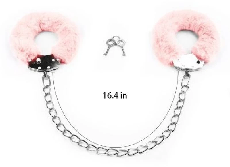 Pink Fluffy Leg Cuffs
