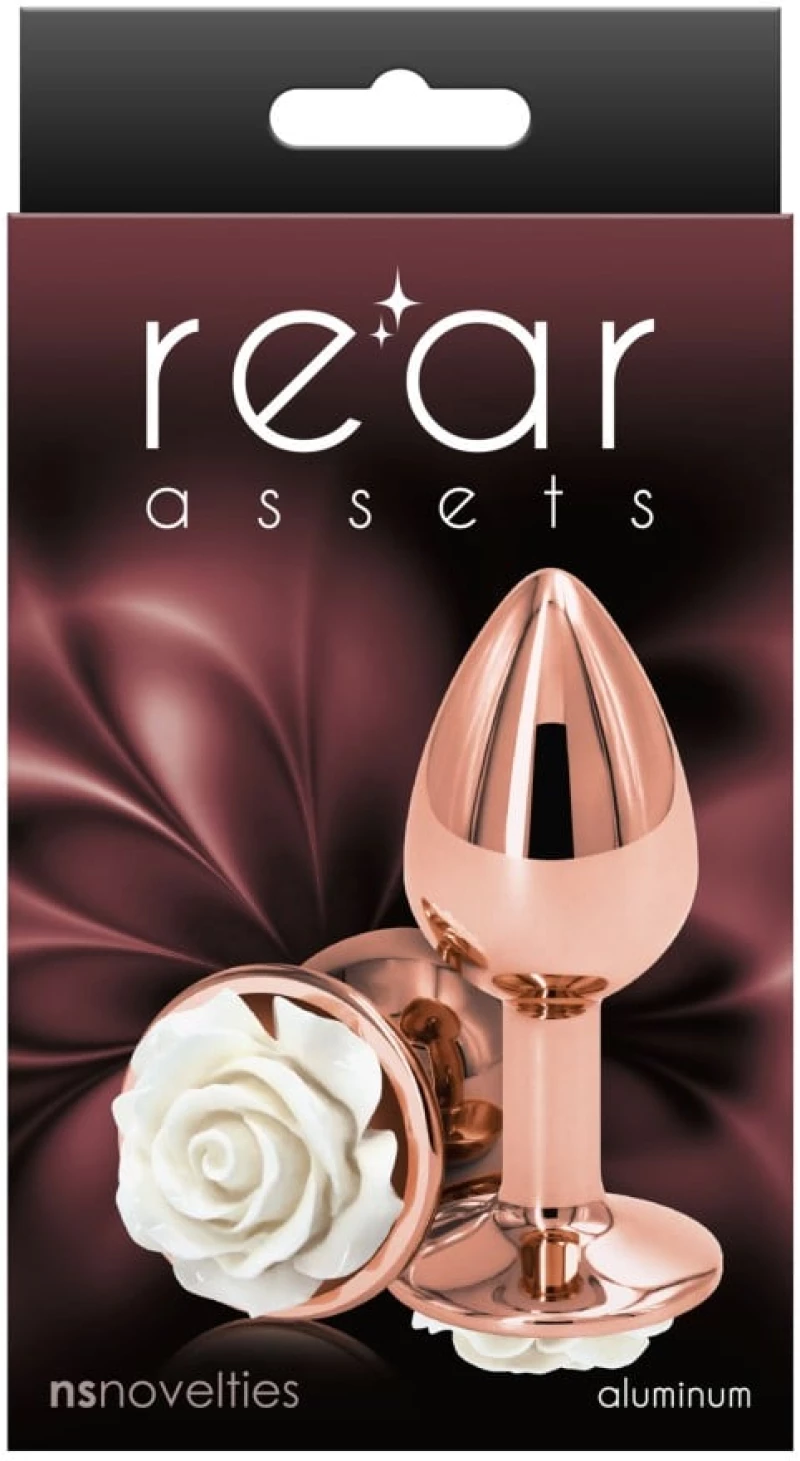 Πρωκτική Σφήνα NS Novelties White Rose - Small