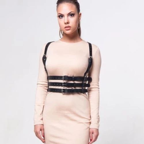 Τριπλή Ζώνη Harness Eco Leather