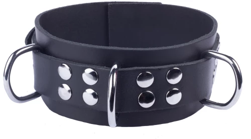 Δερμάτινο Κολάρο Ultra Black