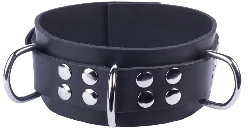 Δερμάτινο Κολάρο Ultra Black