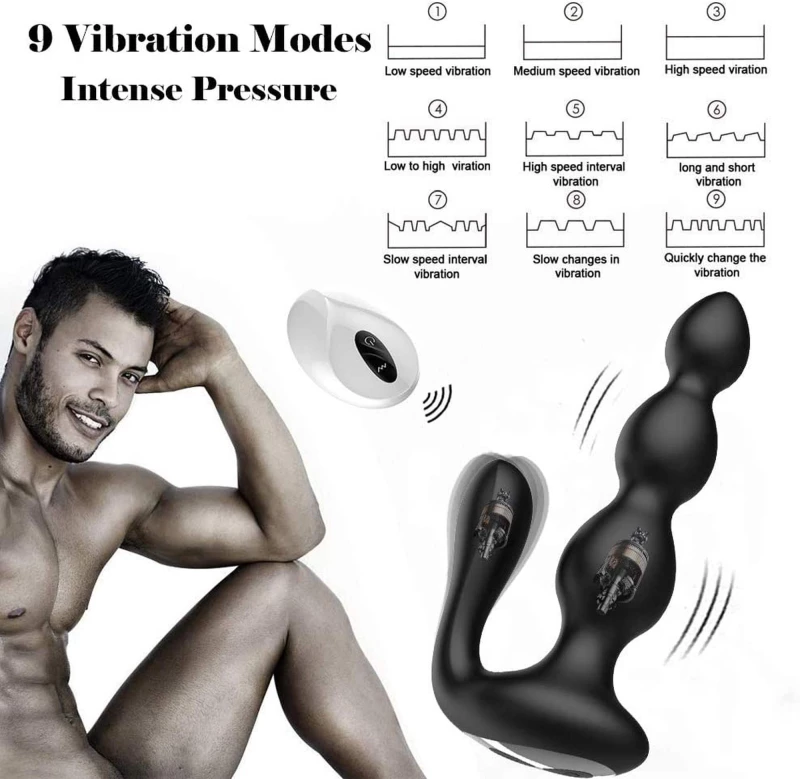 Remote Silicone Anal Beads