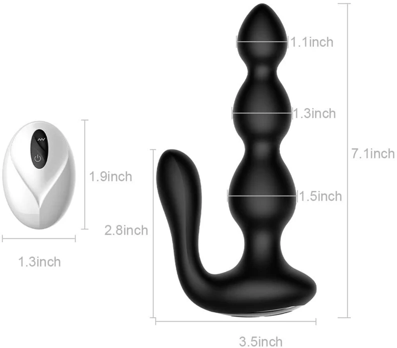 Remote Silicone Anal Beads