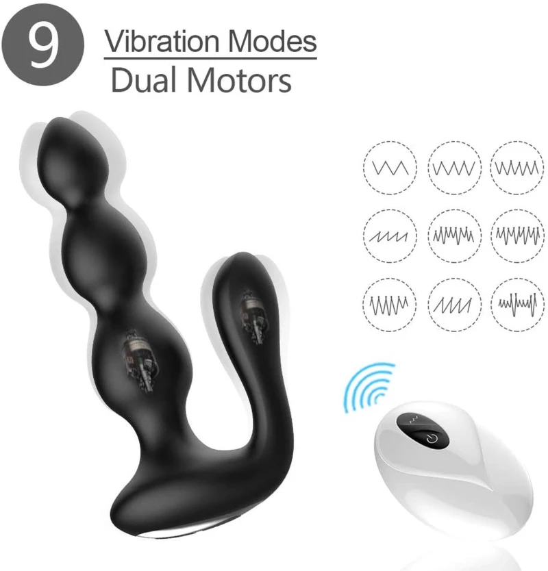 Remote Silicone Anal Beads