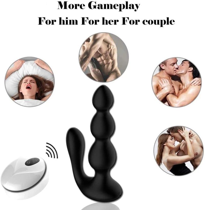Remote Silicone Anal Beads