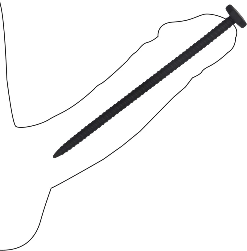 Silicone Screw Plug Set - Urethral Sounding - Black