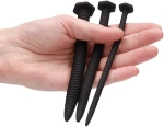 Silicone Screw Plug Set - Urethral Sounding - Black
