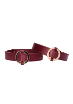 Ouch Halo - Thigh Cuffs - Burgundy