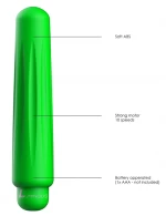 Delia - ABS Bullet With Silicone Sleeve - 10-Speeds