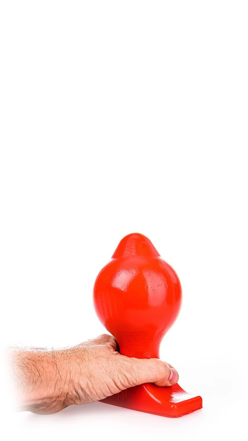 Κλασική Πρωκτική Σφήνα ABR74 Butt Plug 18 cm (Κόκκινη) - All Black