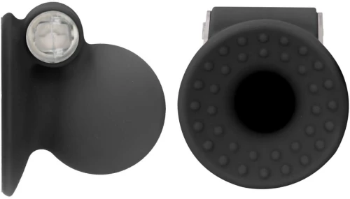 Ouch! Vibrating Nipple Suckers  - Black