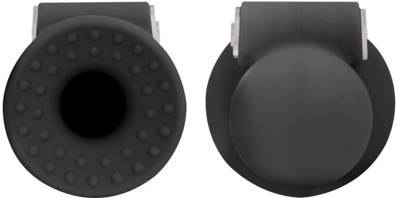 Ouch! Vibrating Nipple Suckers  - Black
