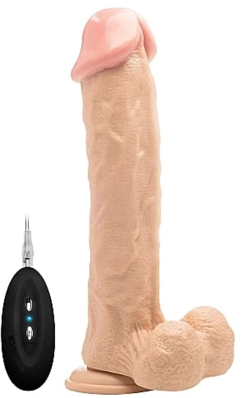 Vibrating Realistic Cock with Scrotum