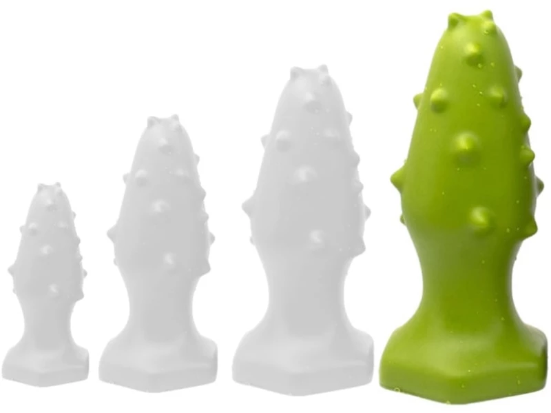 Silicone plug Monster Spike XL 16 x 6.5cm Green