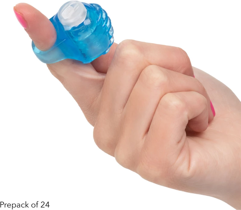 Calexotics - Vibrating Finger Teaser Blue