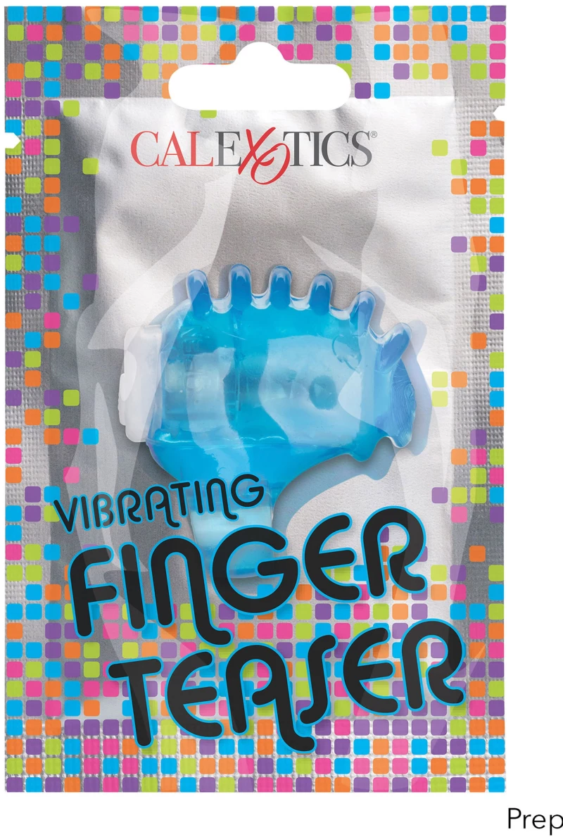 Calexotics - Vibrating Finger Teaser Blue