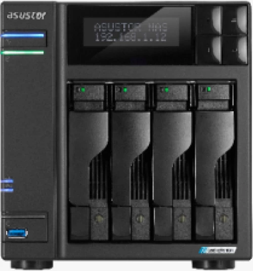 ASUSTOR NAS AS6704T LOCKERSTOR 4 GEN2, DT, 4 BAYS HOT SWAP, INTEL CELERON N5105 2.0GHz QC (burst 2.9GHz), 4GB (MAX 16GB), 4x M.2 NVMe SSD CACHING, 2xUSB3.2 GEN1, 2,5 GbEx2, HDMI 2.0a, WoL, WoW, IR, 3YW.