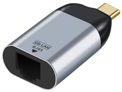 POWERTECH αντάπτορας USB-C σε RJ45 PTH-095, 1000Mbps, γκρι