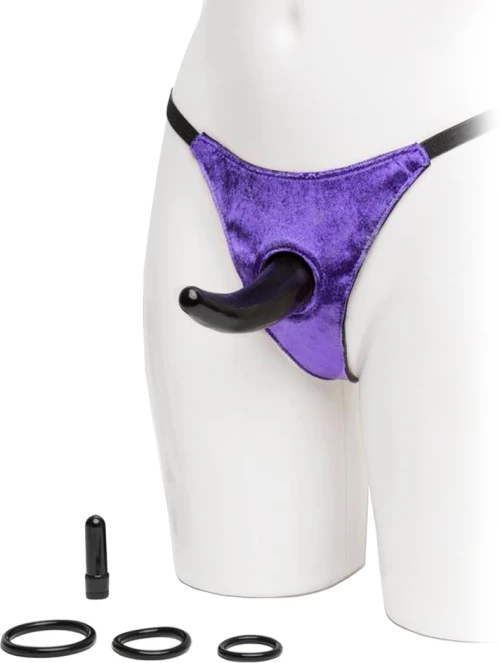 Δονούμενο Strap-On Fetish Fantasy 11.4 εκ. - Μωβ