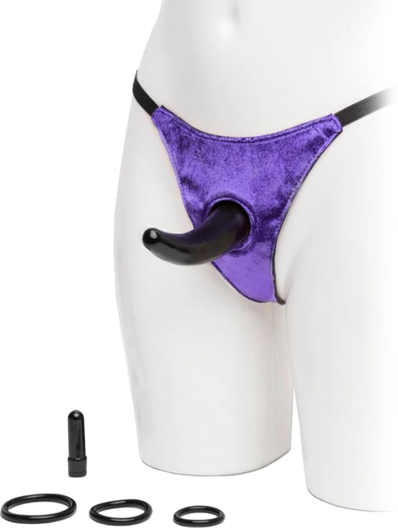 Δονούμενο Strap-On Fetish Fantasy 11.4 εκ. - Μωβ