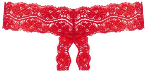 Underneath - Kyra Crotchless Thong Red