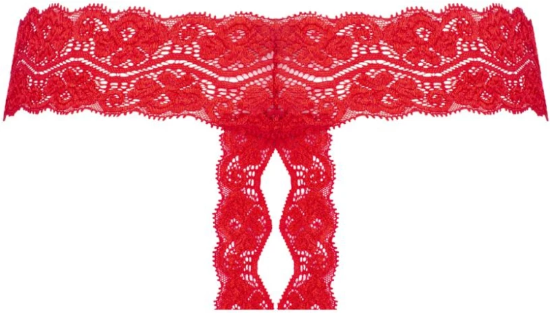 Underneath - Kyra Crotchless Thong Red
