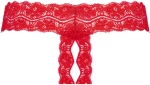 Underneath - Kyra Crotchless Thong Red