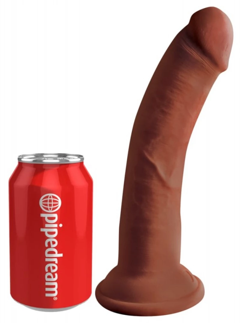 8" Triple Density Cock - Brown