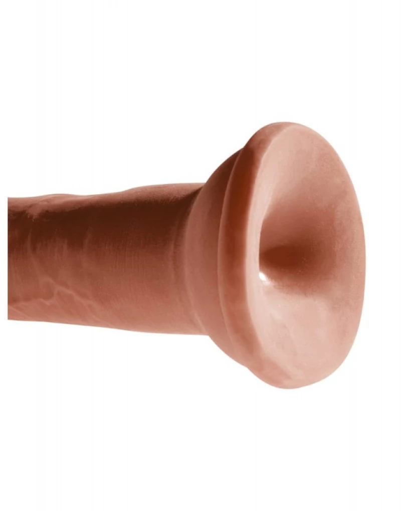 8" Triple Density Cock - Brown