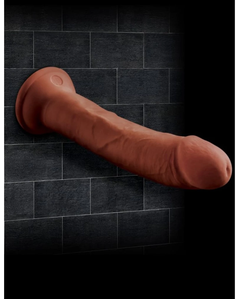 8" Triple Density Cock - Brown