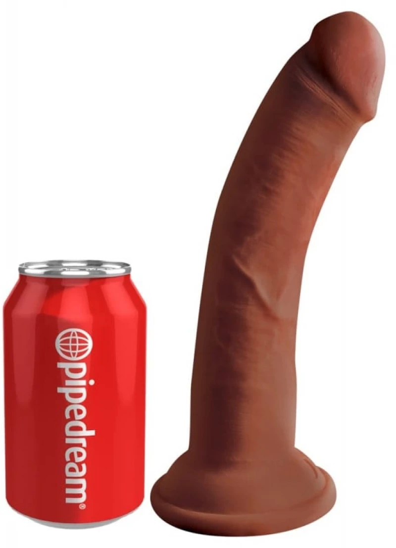 8" Triple Density Cock - Brown