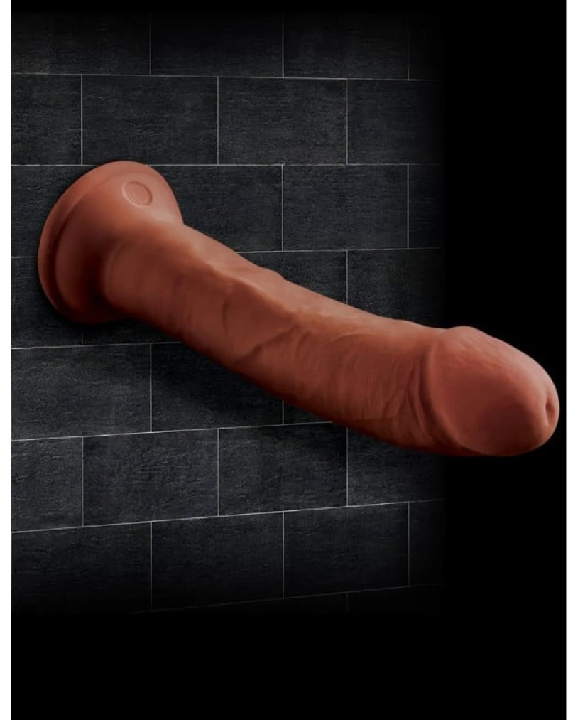 8" Triple Density Cock - Brown