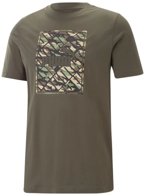PUMA GRAPHICS Camo Box Tee 675179-73 PUMA ΠΡΑΣΙΝΟ
