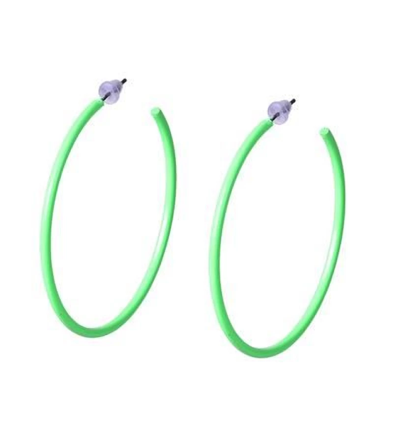Neon Green Earrings